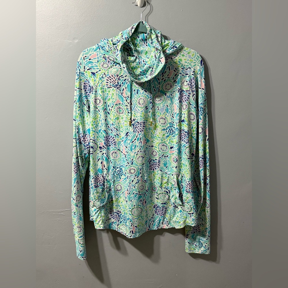Lilly‎ Pulitzer Upf 50 Lilshield Blue Ibiza Open Water ChillyLilly Allover XL
